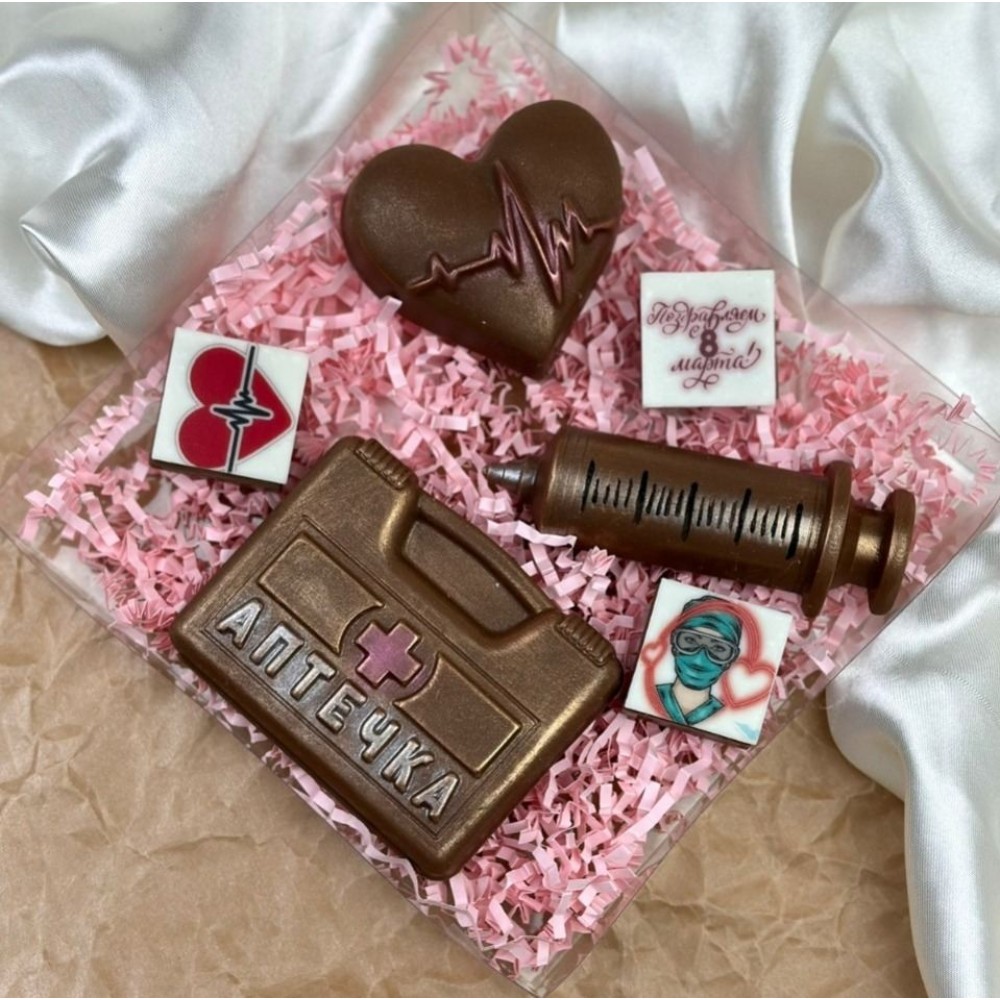 Набор фигур шоколадных "Сердечный"